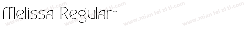 Melissa Regular字体转换